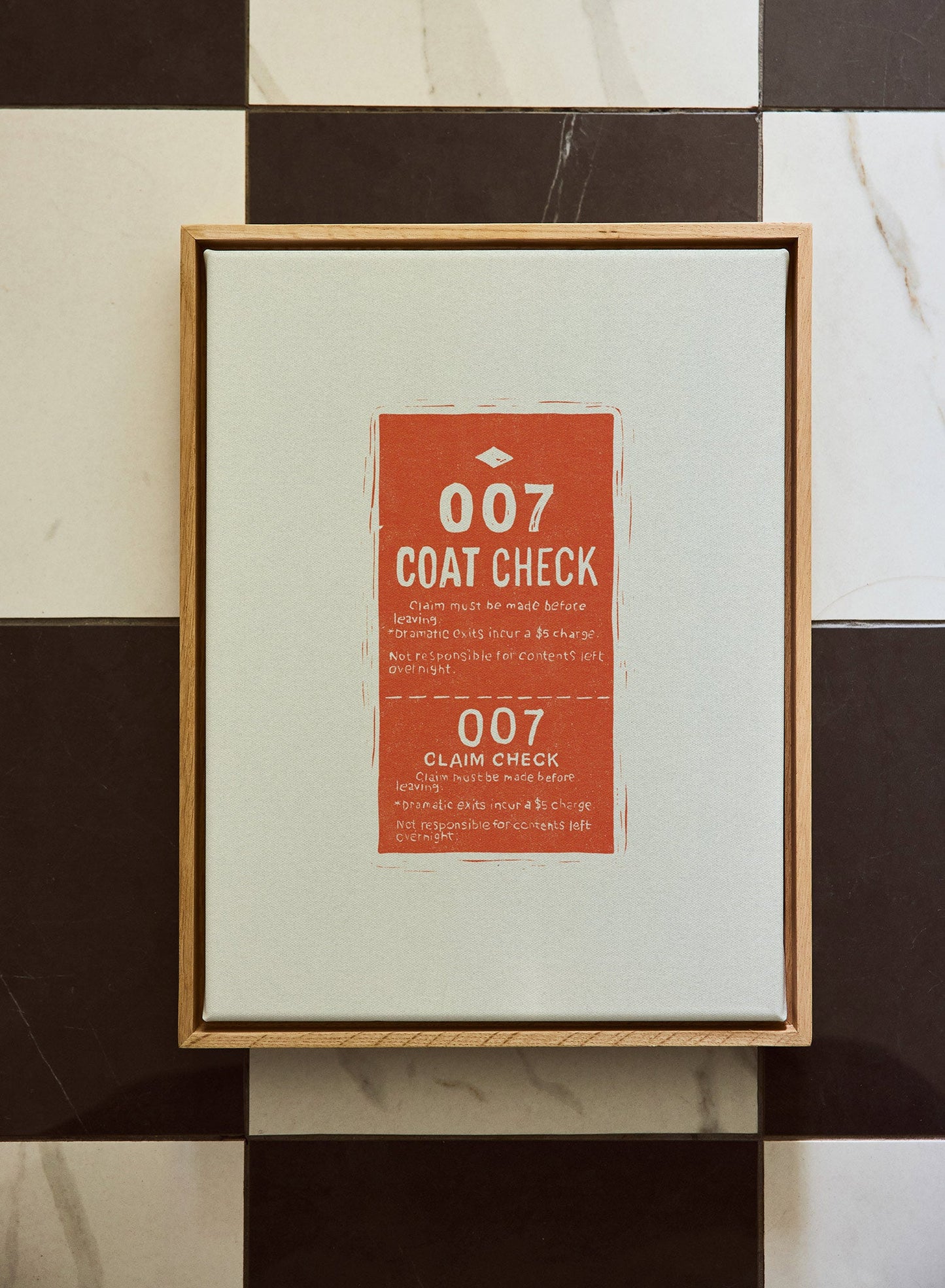 Coat Check, Poster